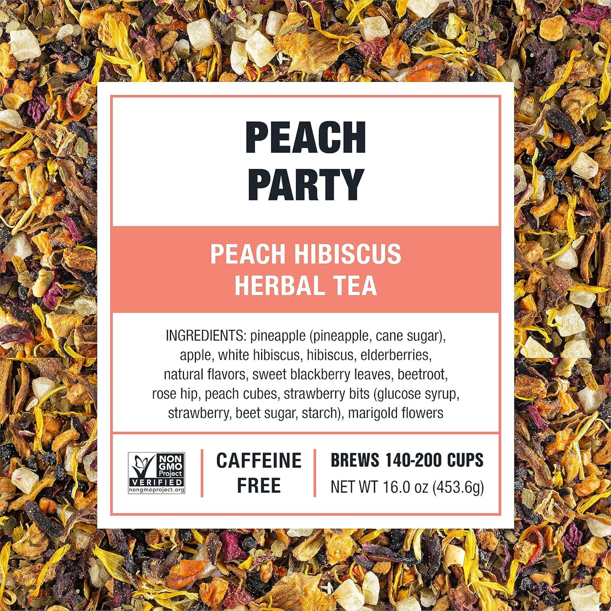 Peach Party, Peach Hibiscus Herbal Tea