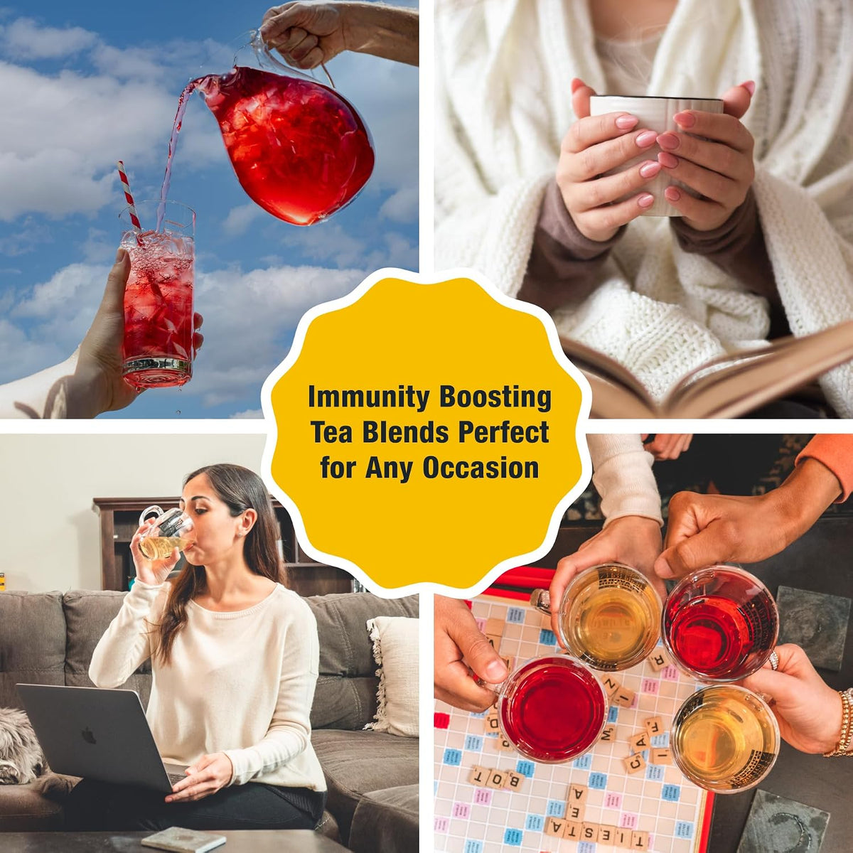 Peach Party, Peach Hibiscus Herbal Tea