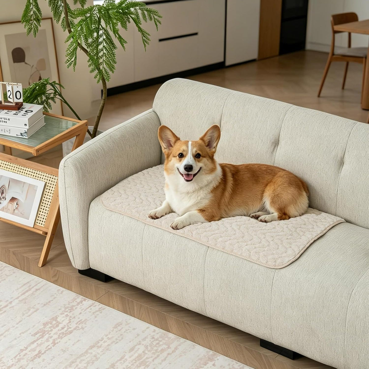 Waterproof Dog Blanket Reversible, Leakproof Pet Blanket for Large Dogs, Soft Furniture Sofa Couch Cover Protector Washable, Fleece Cat Throw Bed, Reversible Washable Soft Plush