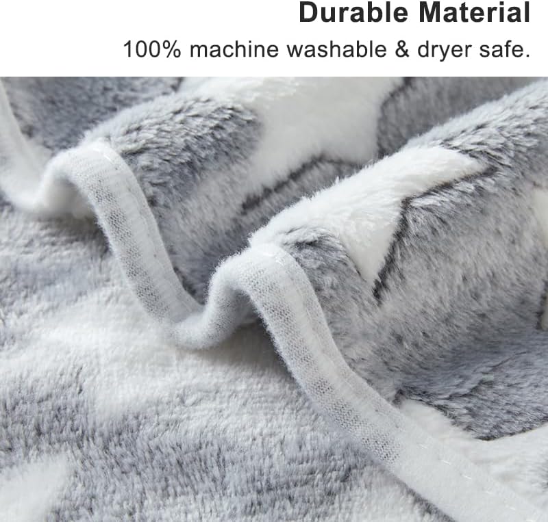 1 Pack 3 Blankets Super Soft Fluffy Premium Fleece Pet Blanket Flannel Paw Printed Throw for Dog Puppy Cat (Medium 30x20'', Brown, Pink, White)