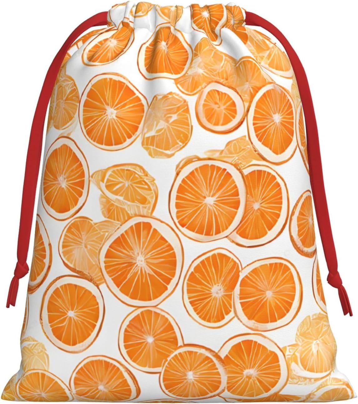 DCEHGEW Peach Soft Drawstring Gift Wrapping Bags, Reusable Polyester Pouch Storage Bag for Christmas, Halloween, Party Favors, Jewelry, Large Size: 15.8x20.9 inches