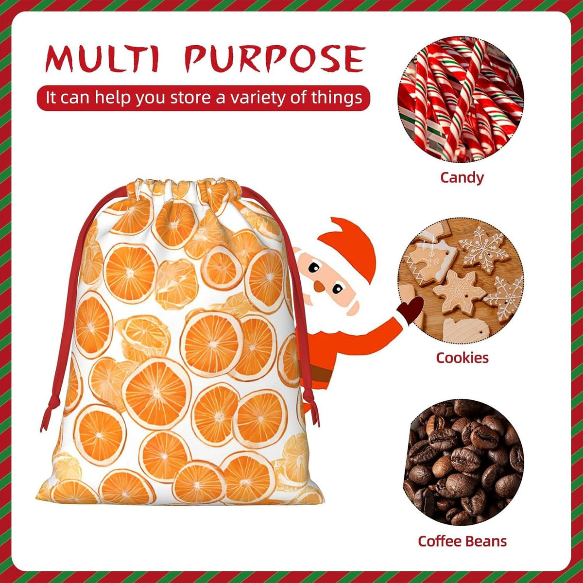 DCEHGEW Peach Soft Drawstring Gift Wrapping Bags, Reusable Polyester Pouch Storage Bag for Christmas, Halloween, Party Favors, Jewelry, Large Size: 15.8x20.9 inches