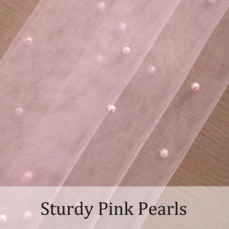 Pink Pearl Tablecloth Wedding Party Home Decor 55 x 86 inch