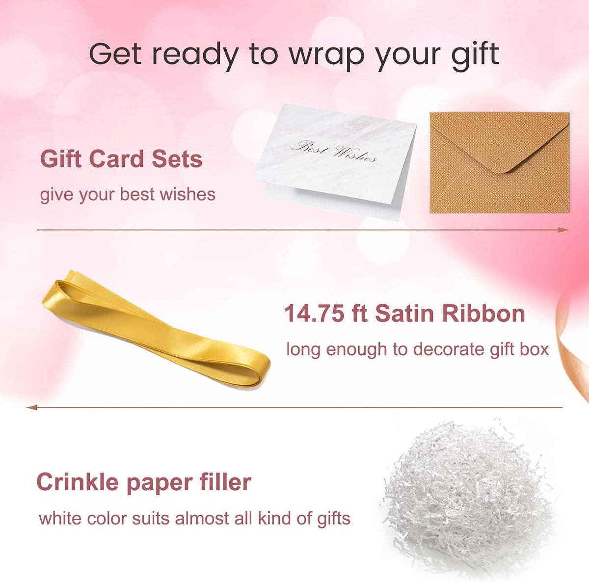 16x12x8 Inches Large Gift Box with Lid for Presents Pink 1 Pack
