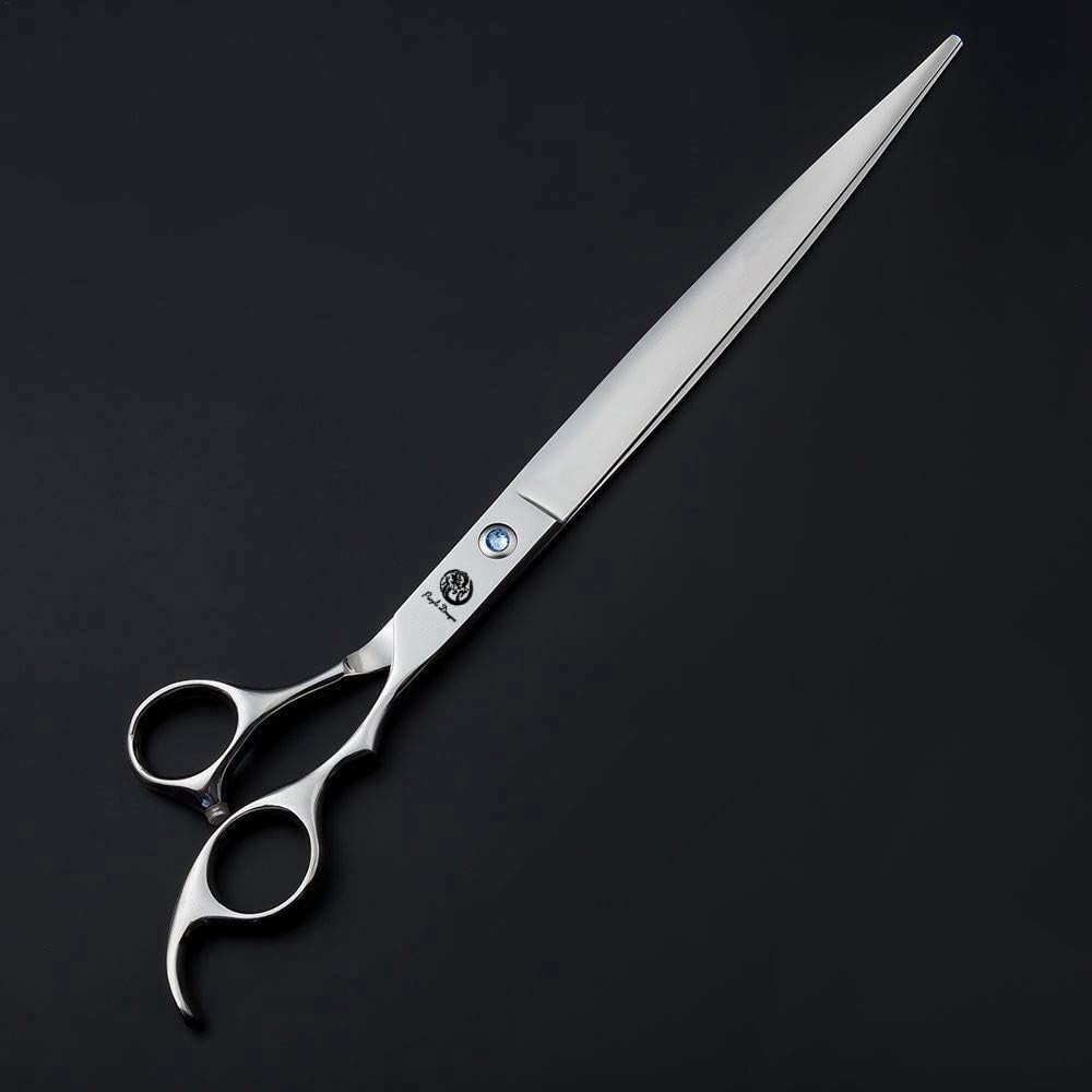 Purple Dragon 10 Inch Sharp Edge Salon Hair Cutting Shears - Pet/Dog Grooming Scissors with Bag - Perfect for Barber or Pet Groomer (10 inch)