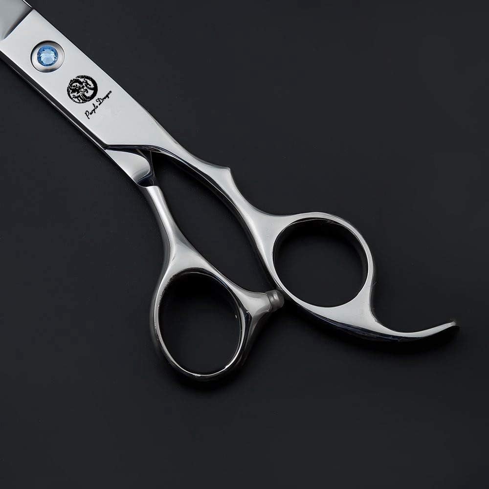 Purple Dragon 10 Inch Sharp Edge Salon Hair Cutting Shears - Pet/Dog Grooming Scissors with Bag - Perfect for Barber or Pet Groomer (10 inch)