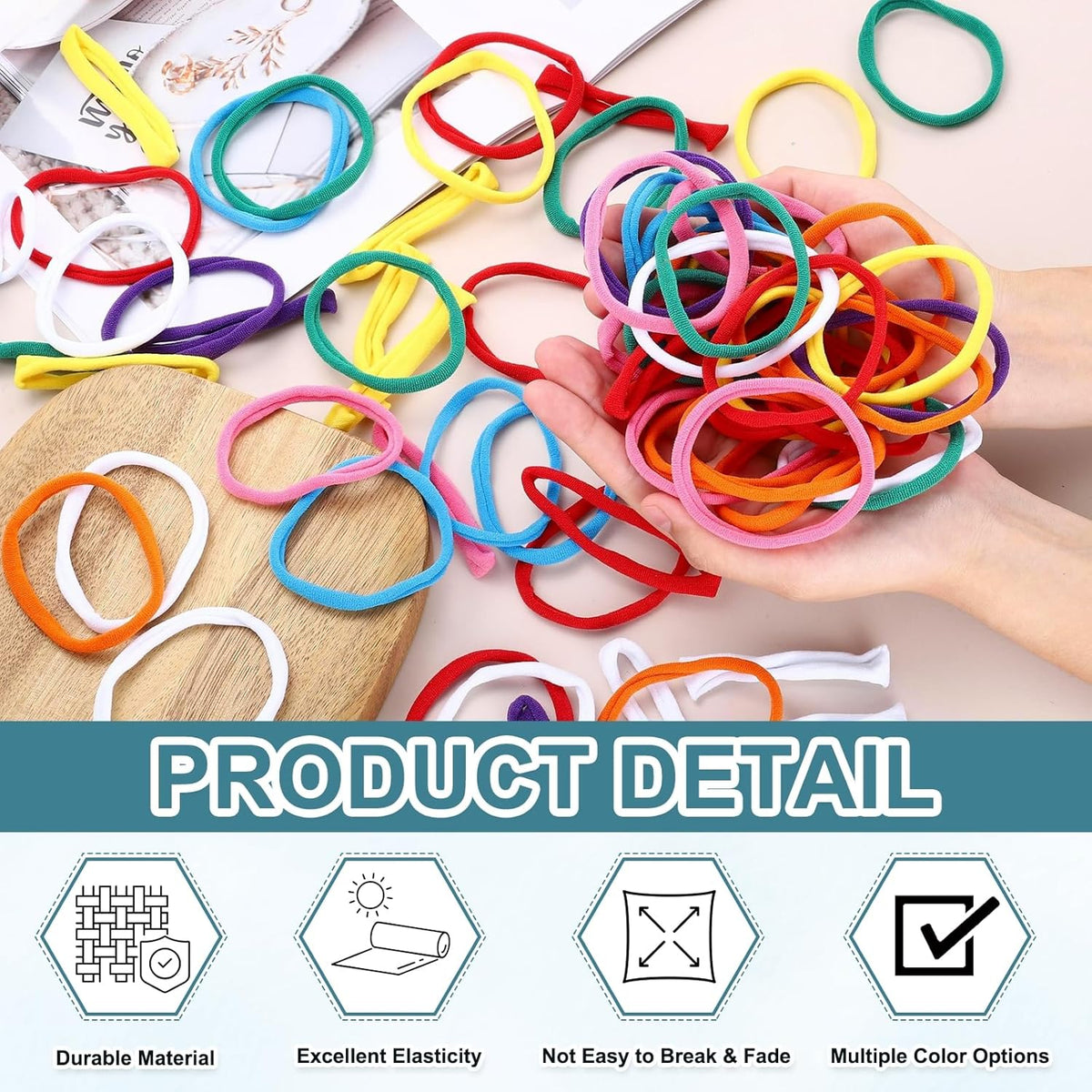 50 Pcs Potholder Loom Refill Loops, Elastic Potholder Weaving Refill Loops Knitting Kit Supplies in Rainbow Colors for Girls Beginners DIY Crafts 7" Weaving Loom, Pink