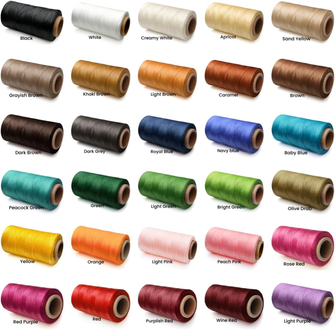 Flat Waxed Thread for Leather Sewing Wax String Polyester Cord Craft Stitching Bag Bookbinding Sail Bracelet Braid Jewelry DIY (1.2mm 300D, Peach Pink)