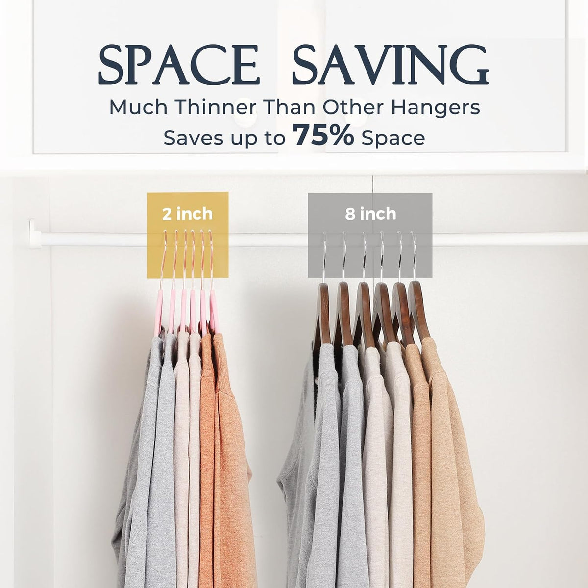 Velvet Hangers 30 Pack, Premium Non-Slip Felt Hangers, Sturdy Pink Clothes Hanger Heavy Duty, Space Saving Durable Suit Coat Hanger, 360° Rotating Rose Gold Hook