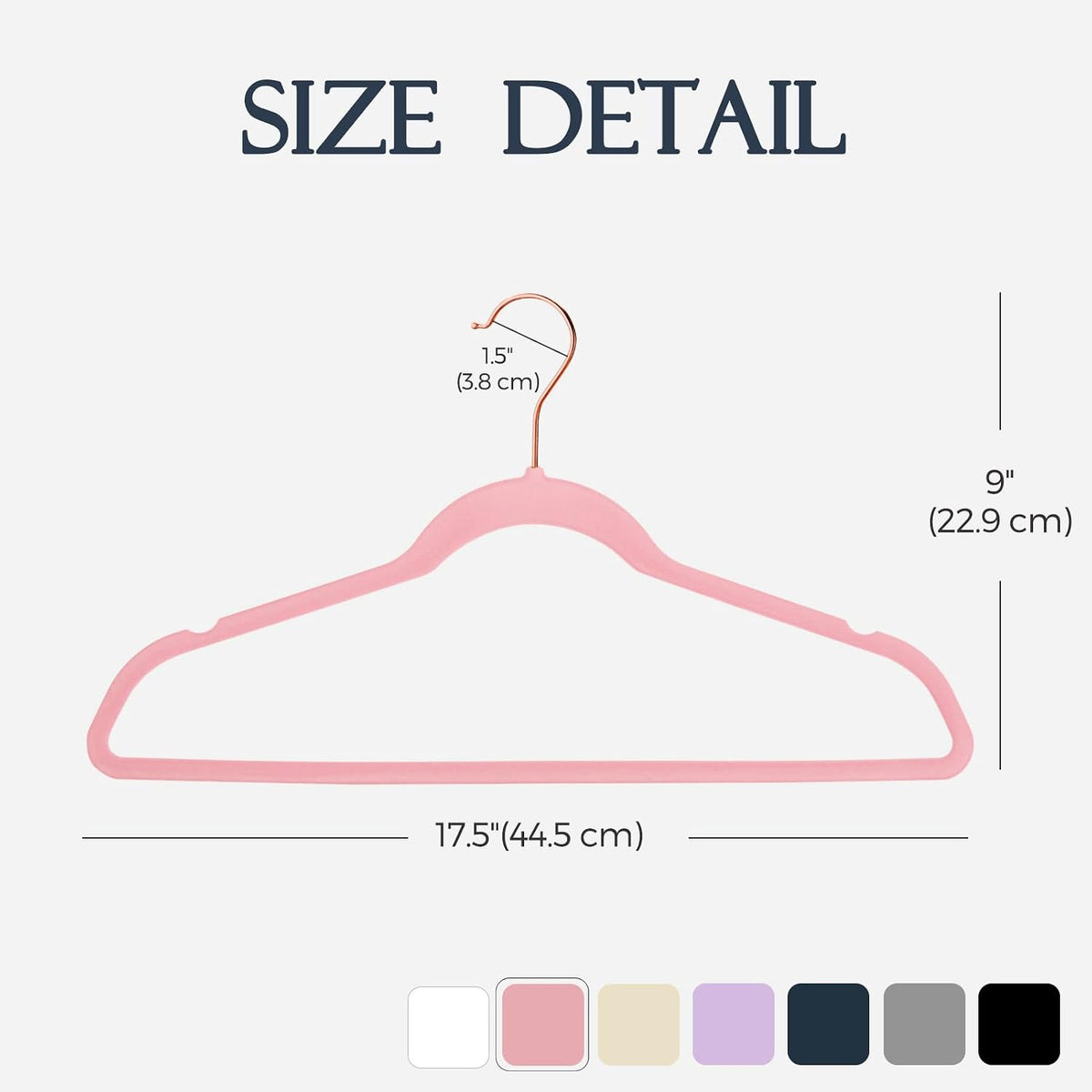 Velvet Hangers 30 Pack, Premium Non-Slip Felt Hangers, Sturdy Pink Clothes Hanger Heavy Duty, Space Saving Durable Suit Coat Hanger, 360° Rotating Rose Gold Hook