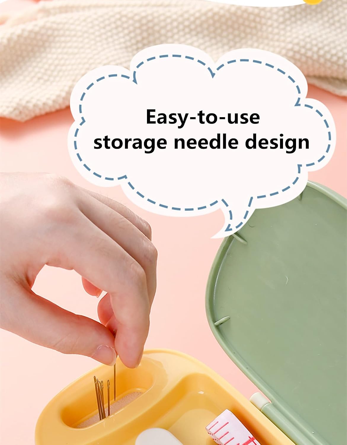 Sewing Project Kit, 135 Pcs Family Sewing Supplies Repair Kit Traveler Sewing Kit Sewing Thread Accessories DIY Sewing Supplies Organizer (Green) (Pink)