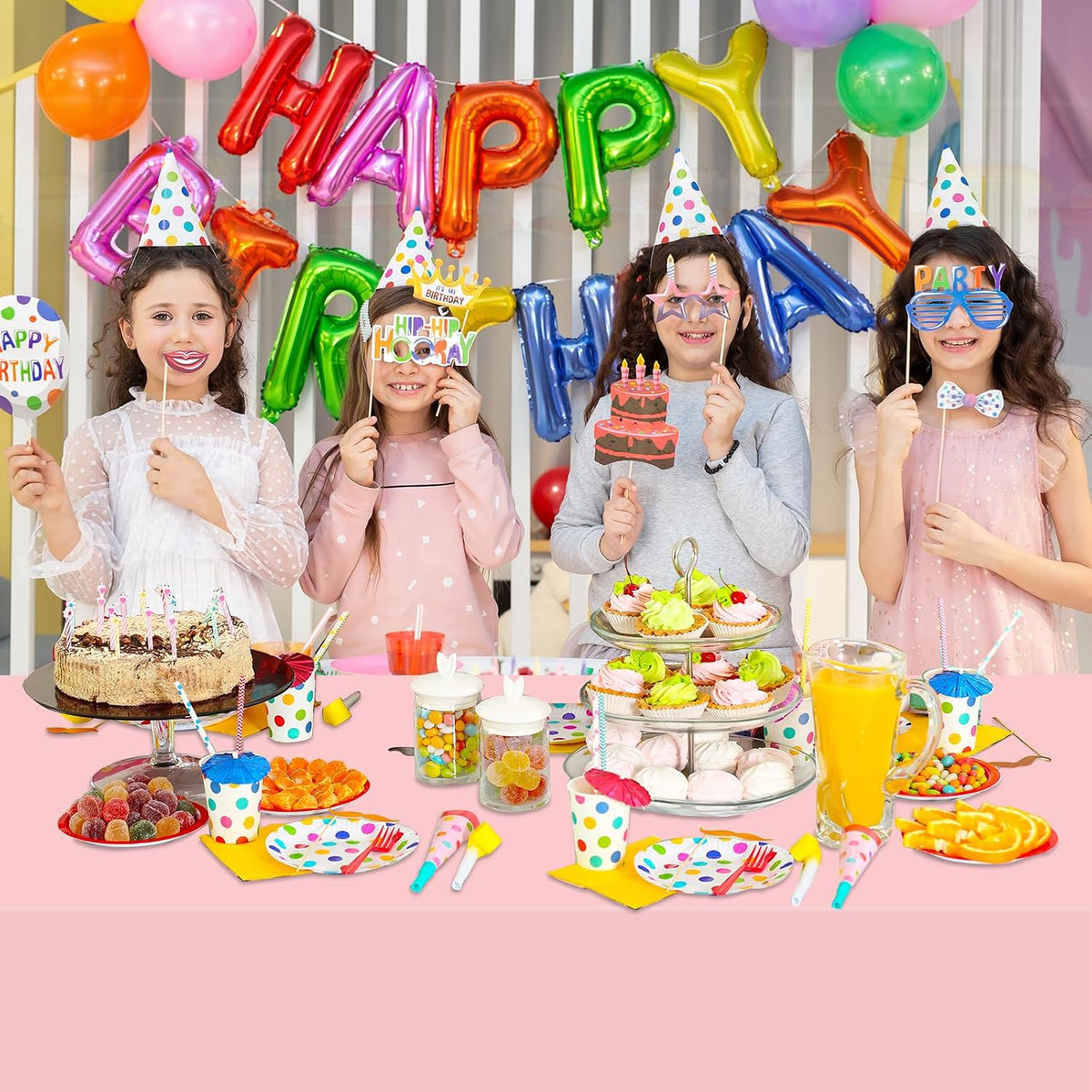 Plastic Rectangular 54x108'' Tablecloth, 4 Pack, Light Pink, Disposable, Pastel, for Parties, Holiday, Oilproof, All-Season