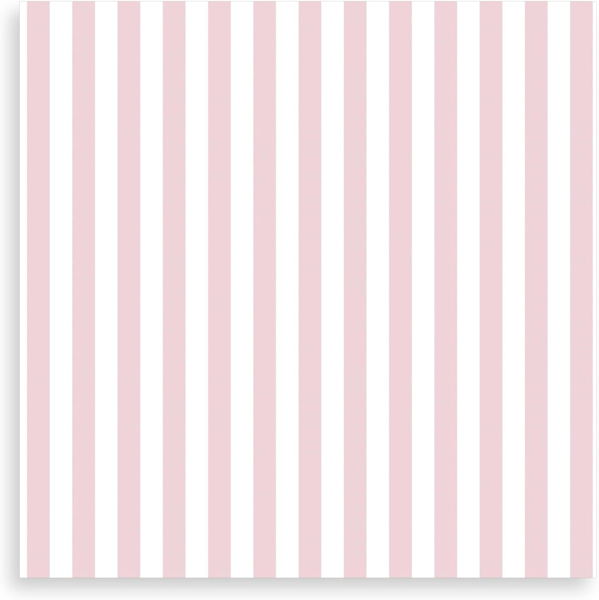 Pale Pink Cocktail Napkins Striped Paper Cocktail Napkins (Non-Toxic Ink) girl baby shower party decorations light pink and White blush Disposable Napkin set (50ct) 5" x 5"