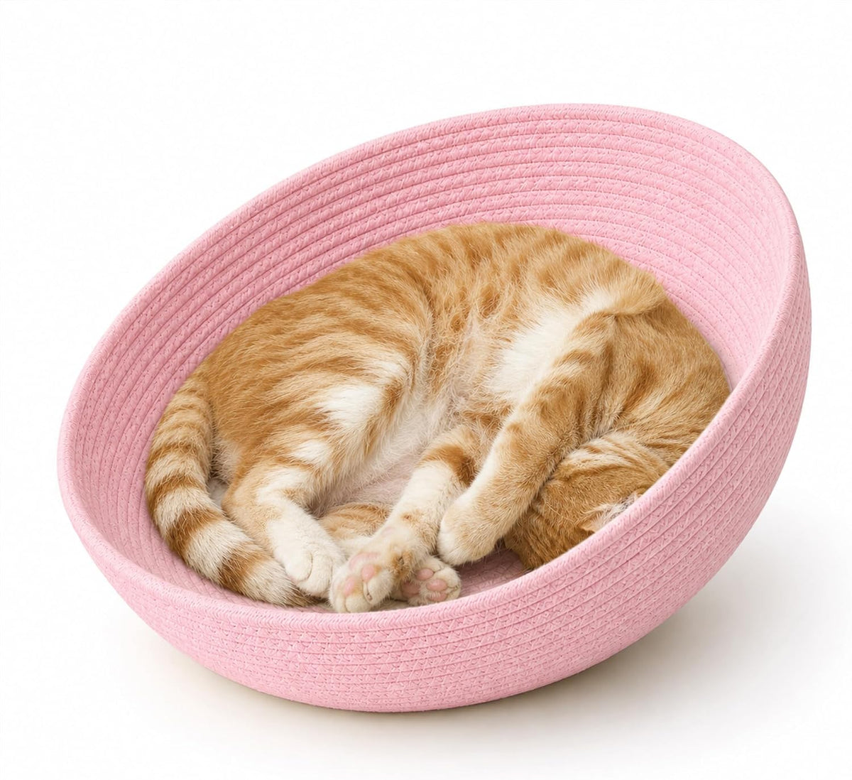 15.7 in Cotton Rope Cat Bed Mat & Cat Capsule Bed Liner