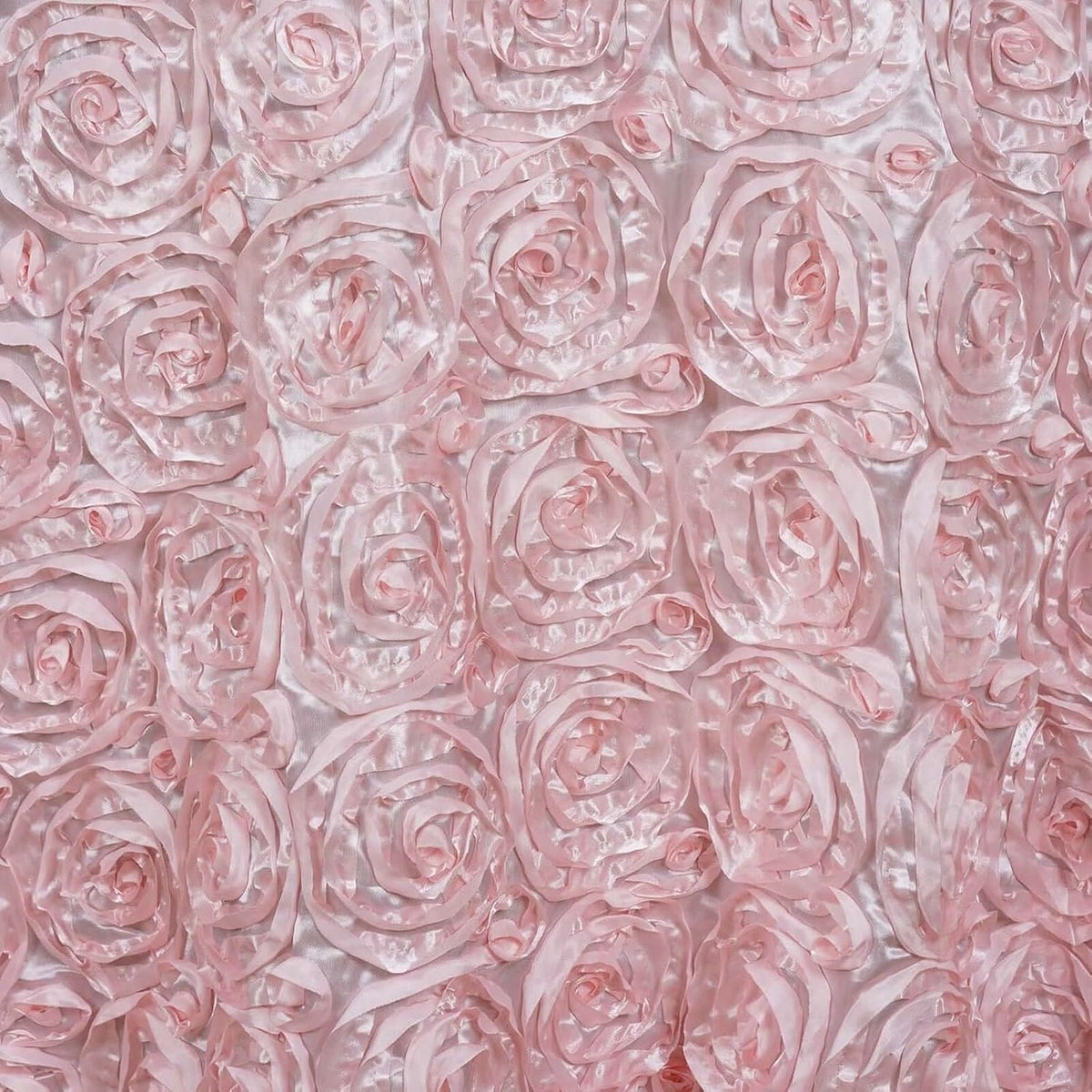 Wonderland Rosette Premium Table Runners for Weddings Party Banquets Decor Fit Rectangle and Round Table - Blush