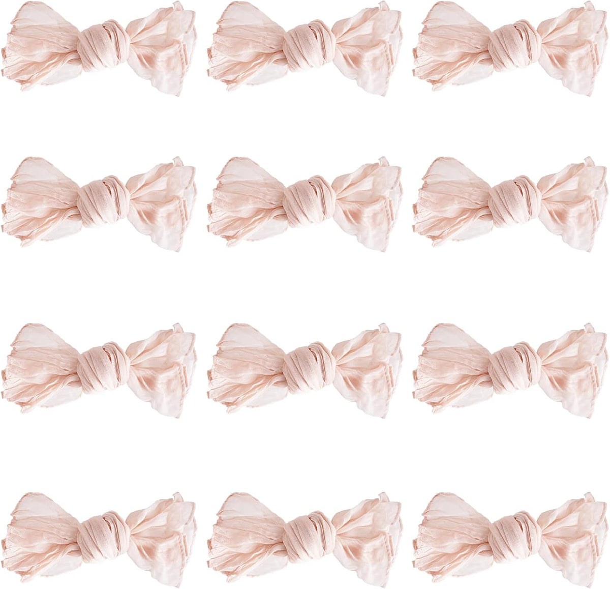 Nydotd 12pcs Cheesecloth Napkins 20 x 20 Inch Boho Dinner Wrinkled Rustic Linen Table Decorative Cloth Napkins for Wedding Party Baby Shower Family Everyday Use (Dusty Pink)