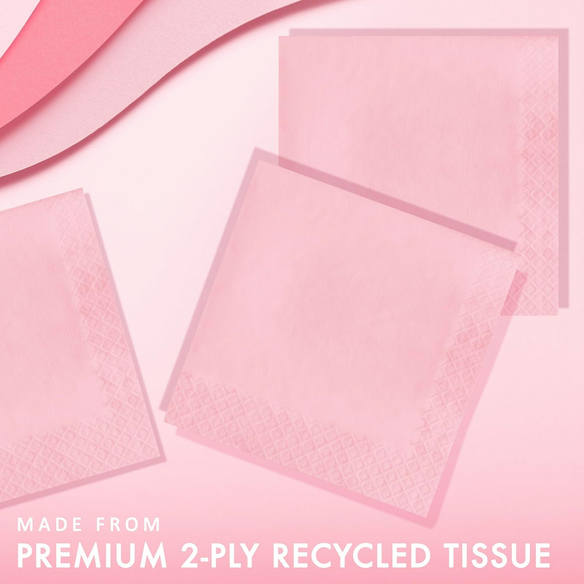 Creative Converting Party Tableware 2-Ply Luncheon Napkin, Party Supplies, One Size, Classic Pink, 50 (139190135)