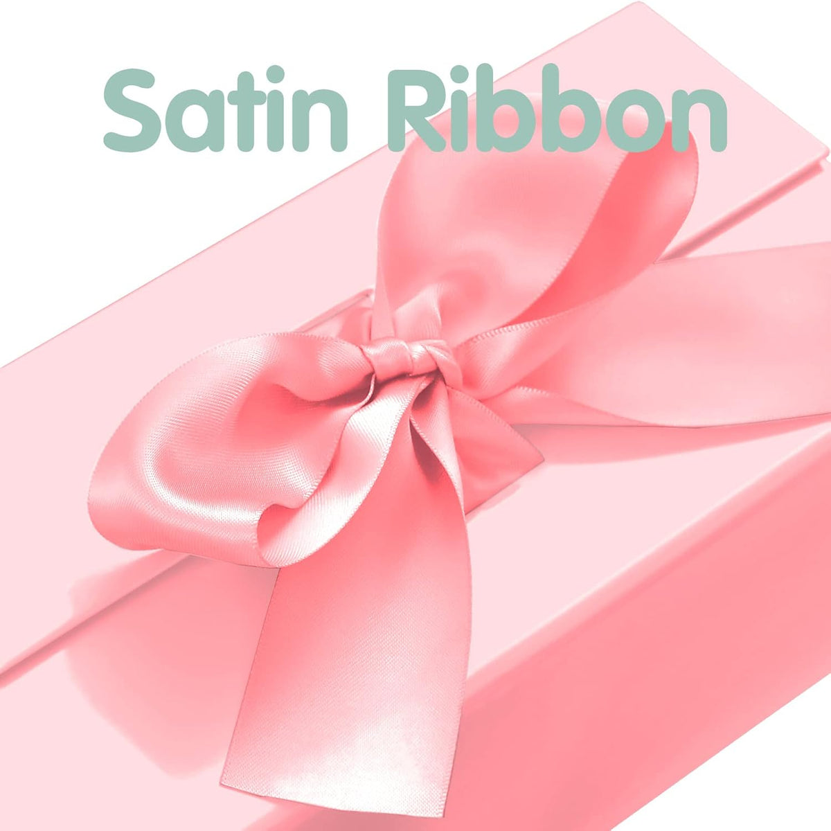 HAPPY POTATO 5 Gift Boxes with Ribbon 9x6.5x3.8 Inches, Pink Gift Box with Lids, Bridesmaid Proposal Boxes, Magnetic Gift Boxes for Presents (Glossy Pink, Pack of 5)