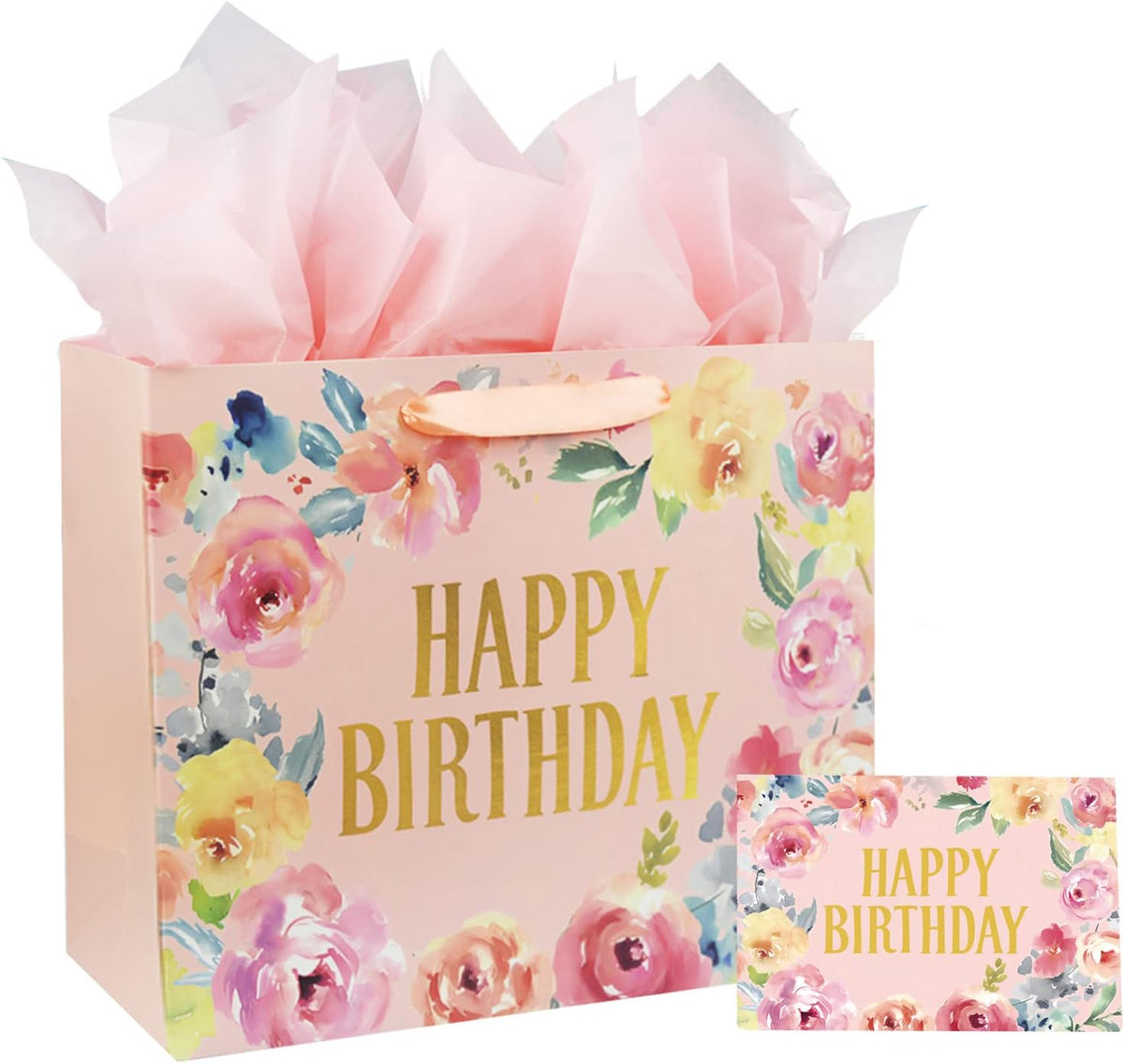 13 Inch Large Birthday Gift Bag for Women & Girls Birthday Party