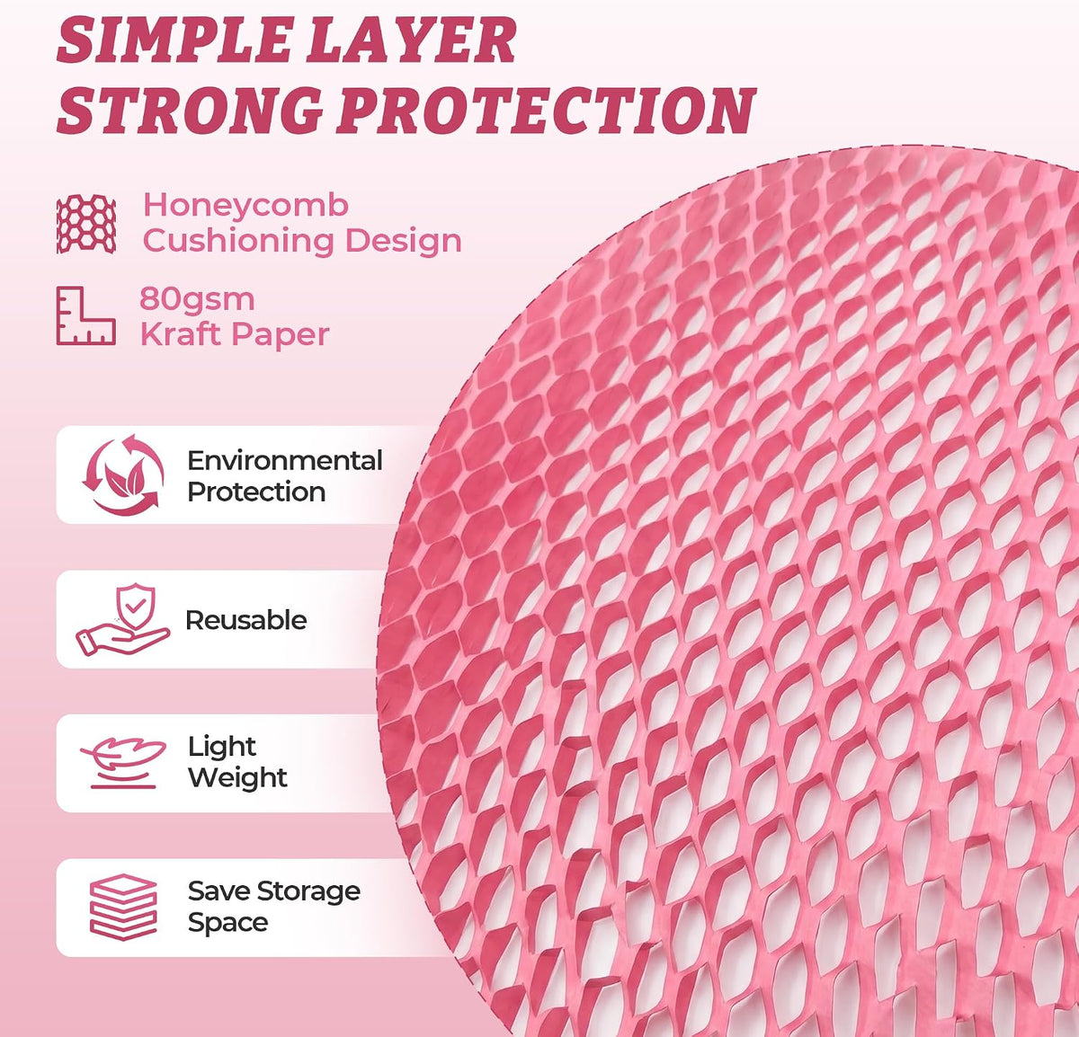 Honeycomb Packing Paper Eco-Friendly: 12" x 200' for Moving Packing