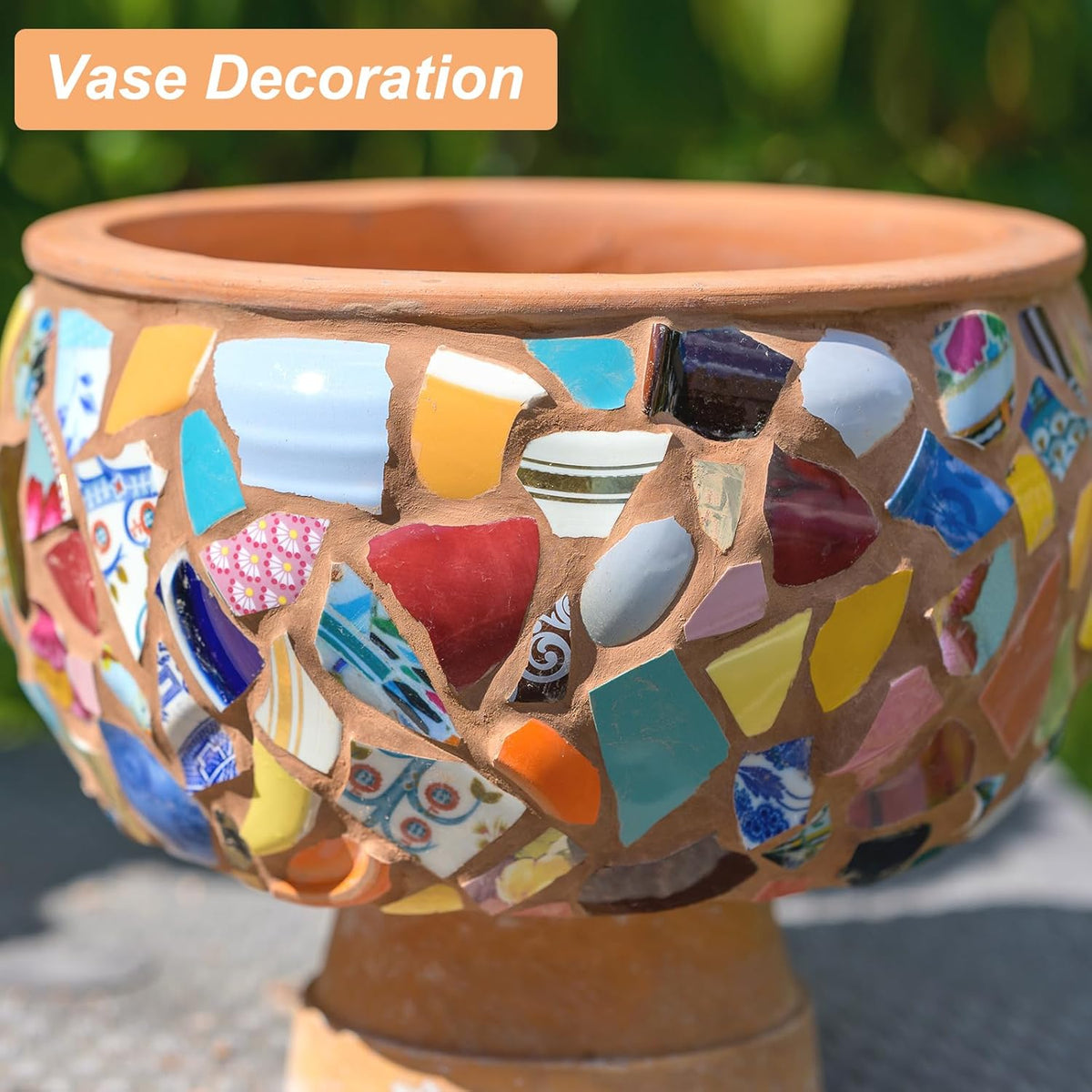 250g/0.55LB Irregular Ceramics Mosaic Tiles, 0.79"-1.57" Mosaic Stained Tile Broken Porcelain Pieces Stones Bulk for DIY Craft Making Vases Home Decoration, Pink