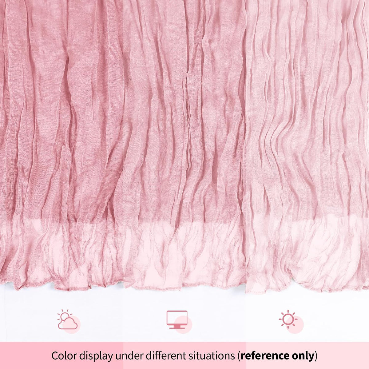14 Pack Light Pink Cheesecloth Table Runner 17x108 Inch Semi Sheer Boho Gauze Cheese Cloth Fabric Table Runners, for Wedding Party Baby Shower Birthday Home Decor Garden Farmhouse