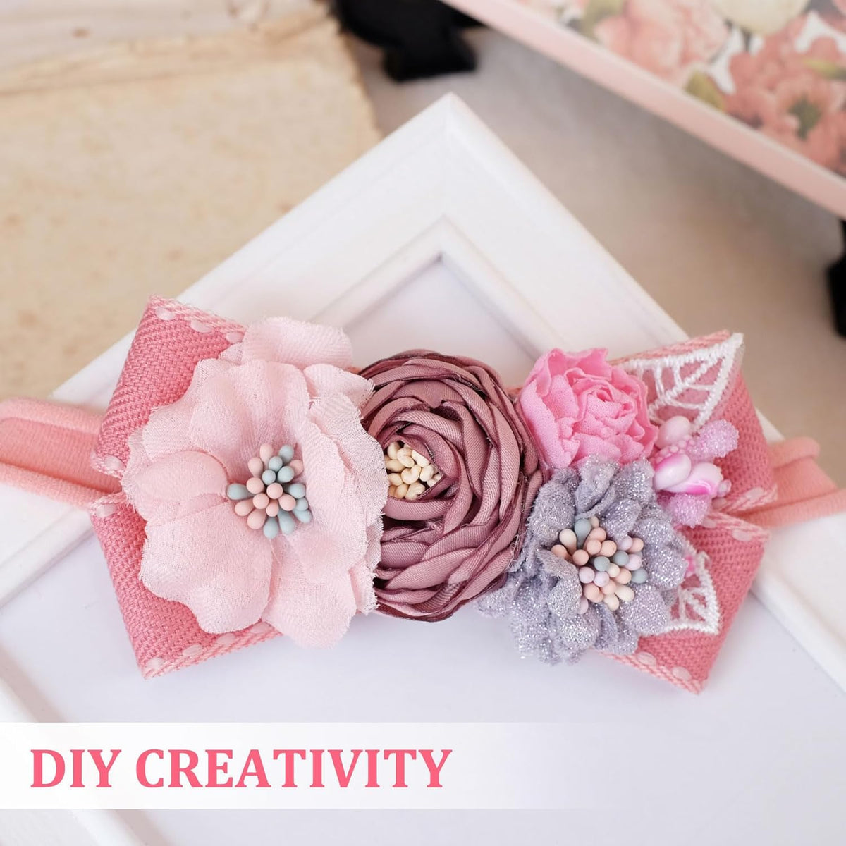Dried Hydrangea Flower, 10g Natural Pressed Flowers Real Hydrangeas Petals for DIY Resin Crafts Card Floral Gift Candle Making Decor, Gradient Pink Gray