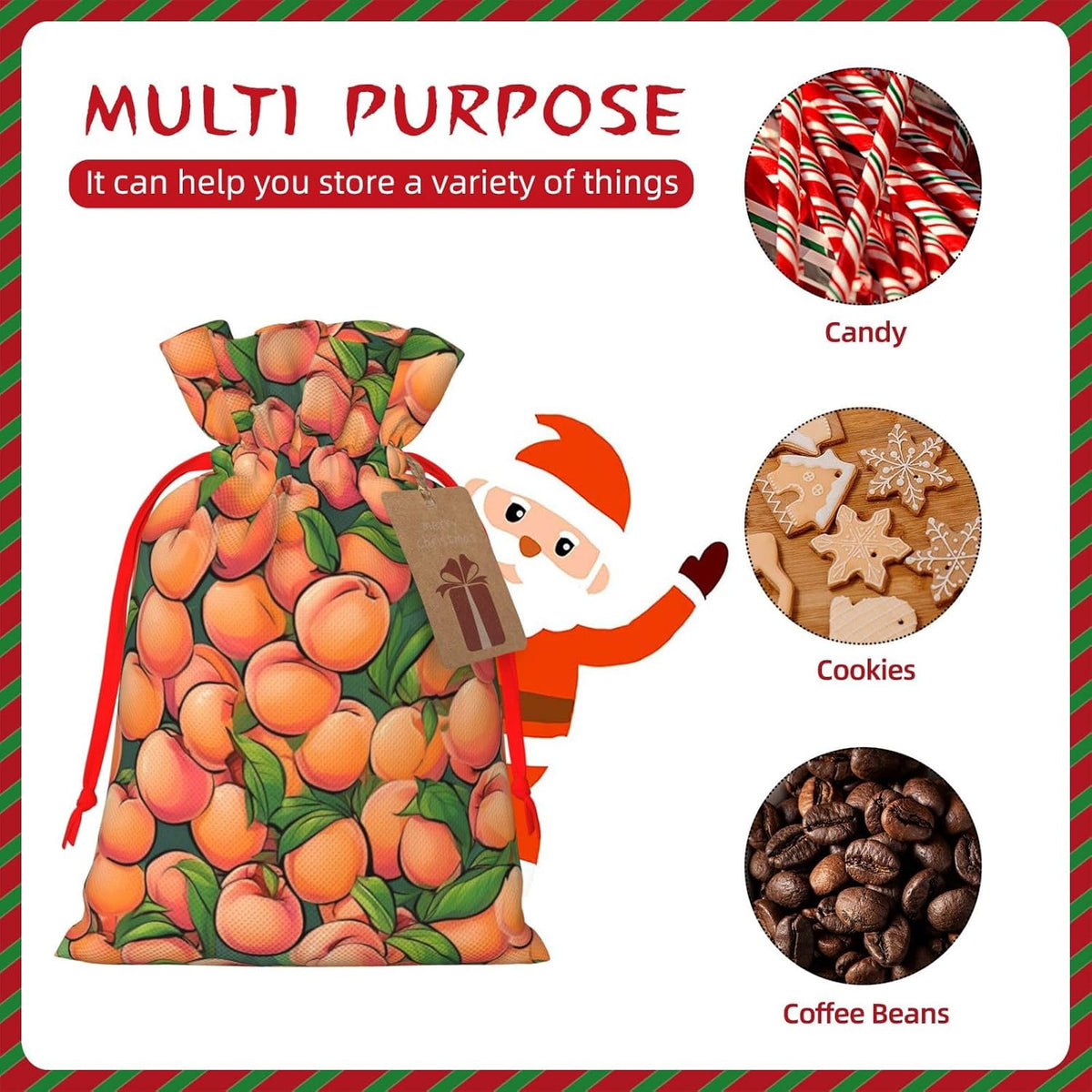 SXOOGE Peach Gift Bag with Handles and tag, Perfect for Christmas, Birthday, Wedding or Daily Gift - (S)