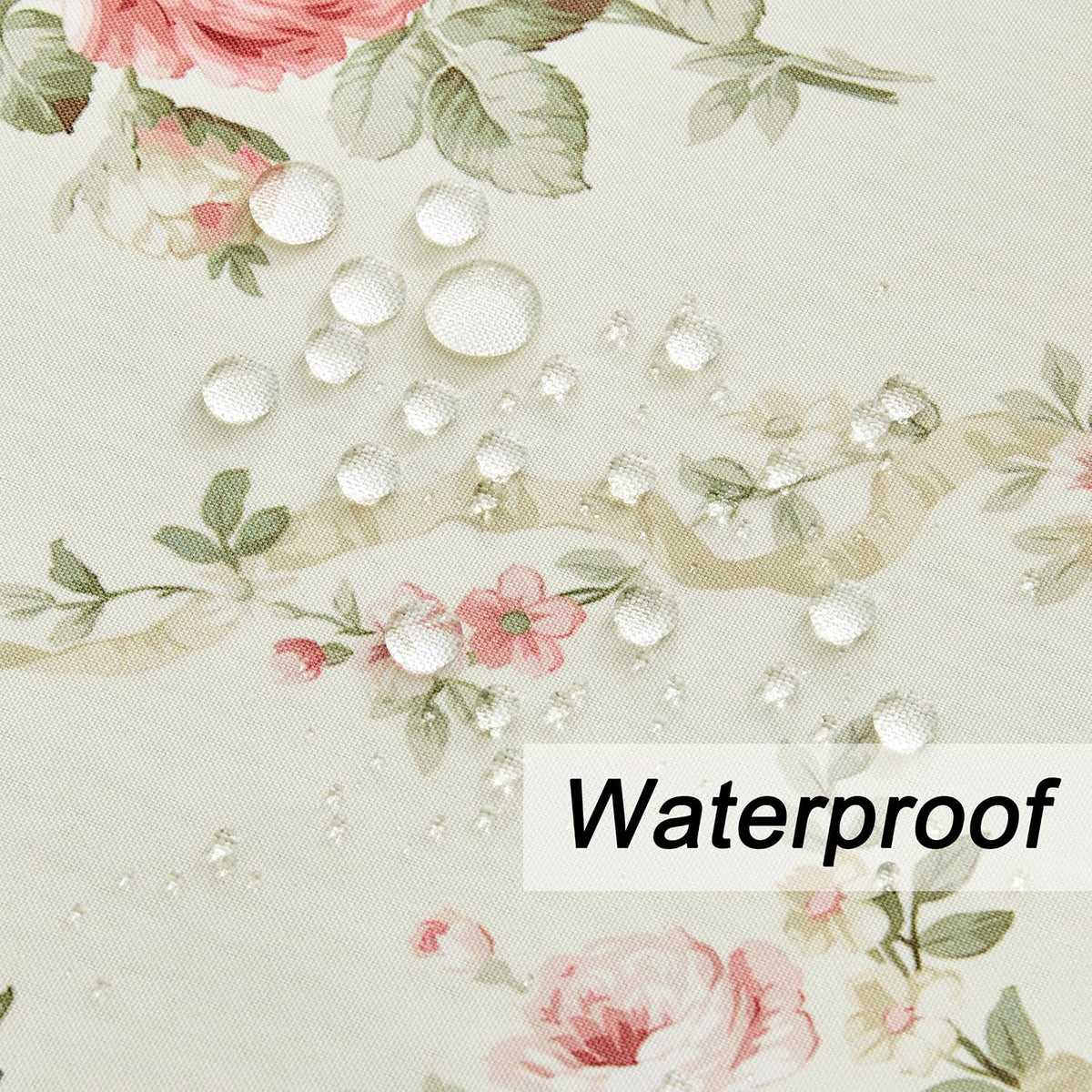 Vintage Floral Rectangle Tablecloth Shabby Chic Flower Table Cloth Spring Table Cover Waterproof for Dinner Kitchen Picnic, Pink, 60x84 Inches
