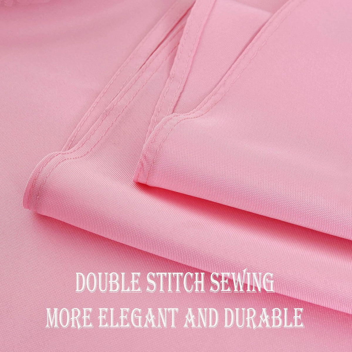 2 Pack Pink Round Tablecloth Waterproof Table Cloth, 60 inch