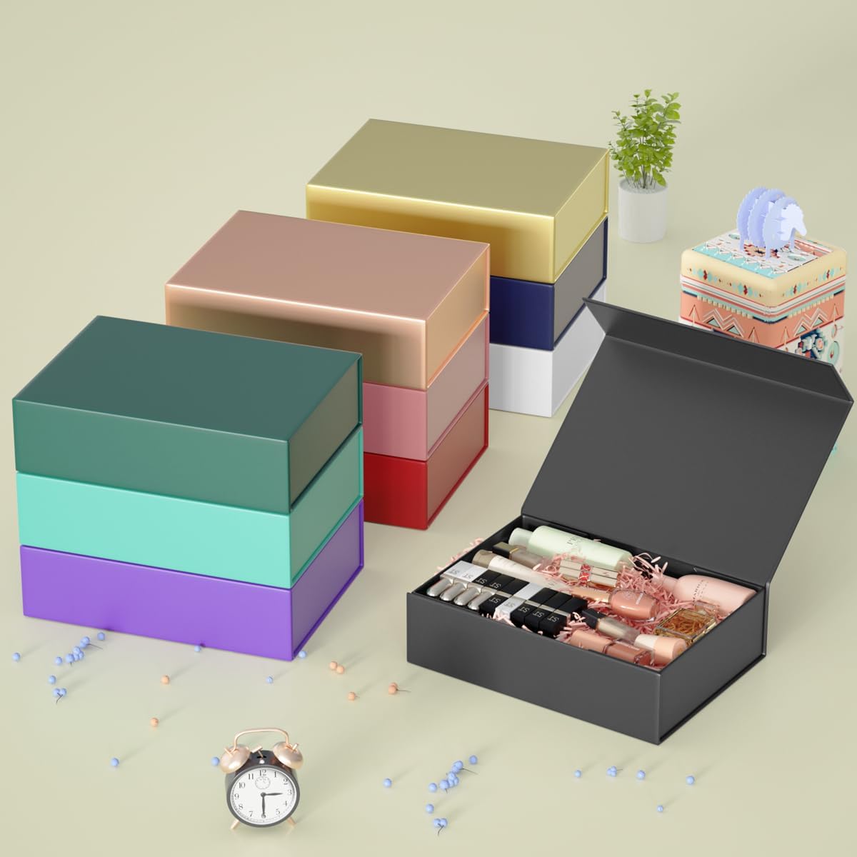 Gift Box 11.9" x 8.5" x 3.3" with Magnetic Closure Lid Gifts Boxe for Presents,Bridesmaid Gift Boxes,Cute Box,Birthday Gifts Boxe,Luxury for Gift Packaging, Magnetic Gifts Boxes for Wrapping Gift