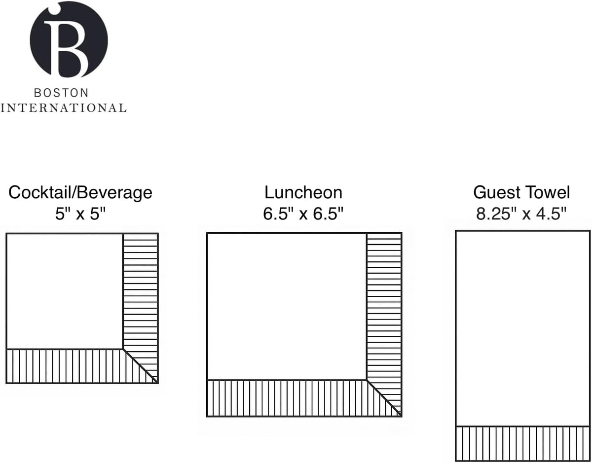 IHR Ideal Home Range Party Napkins Disposable 3-Ply Paper Lunch Napkin Pack, 6.5" x 6.5", Classic Check Plaid, 20-Count