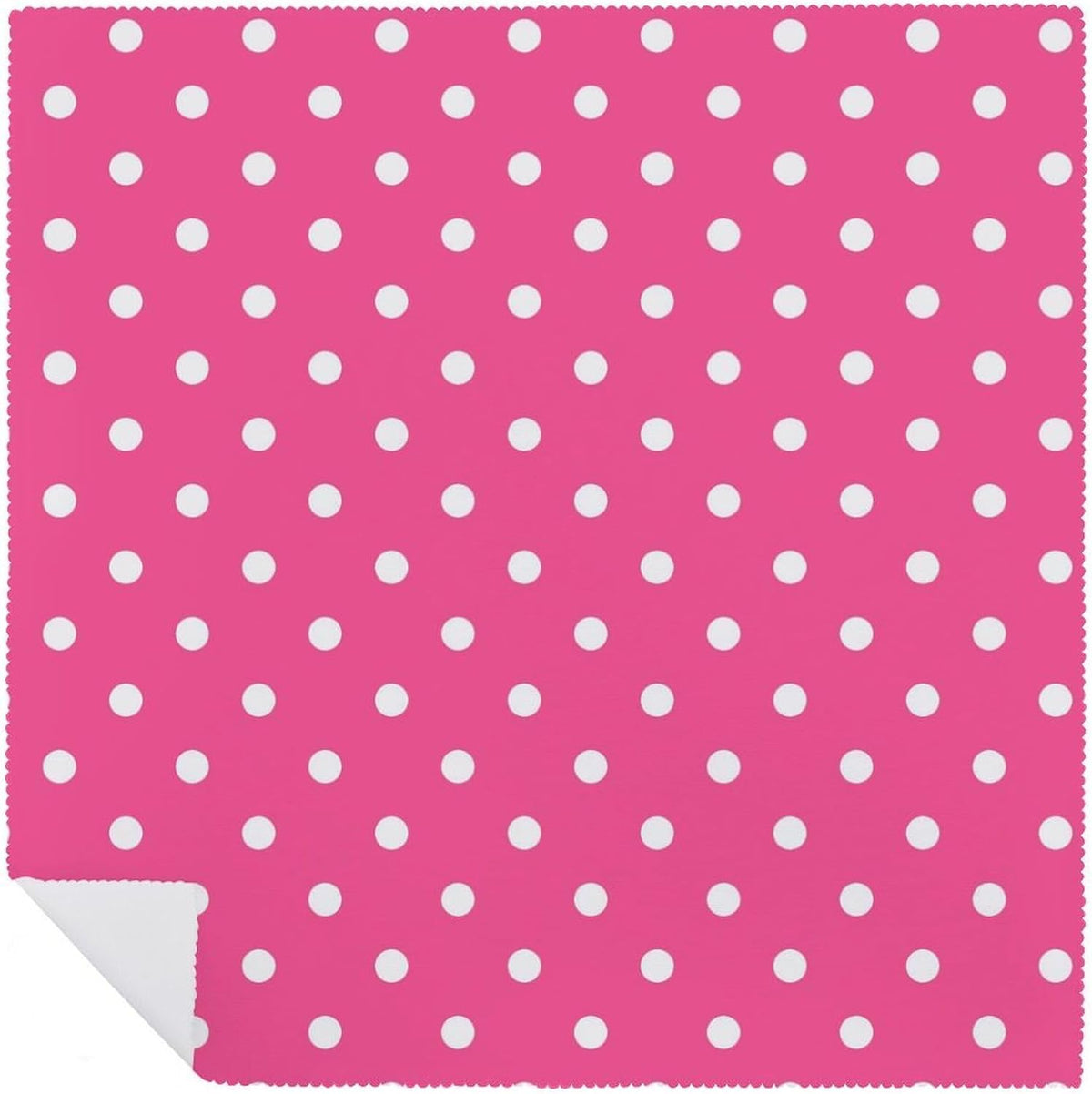 Pink Polka Dot Soft and Lightweight Napkins, Suitable for Dining Tables 6 PCS