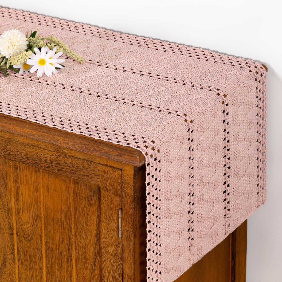 Boho Table Runner Fall Farmhouse Rustic Dining Dresser Scarf Home Decor