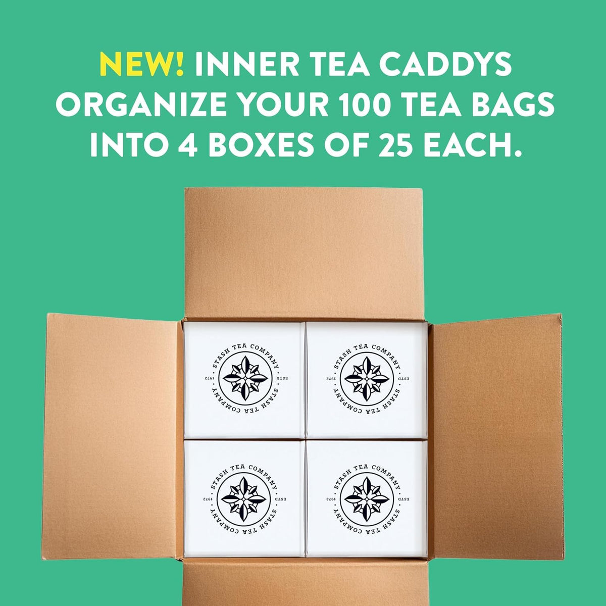 Peach Black Tea, Box of 100 Tea Bags (Packaging May Vary)